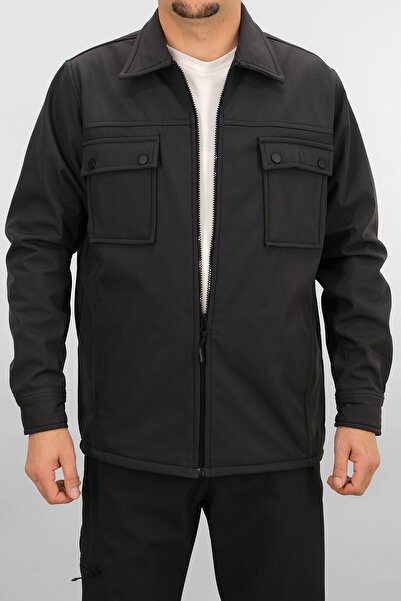 Souris Men's Smoked Slimfit Slim Fit Softshell Jacket