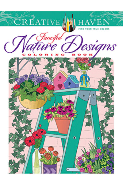 Dover Pubn Inc Carte de colorat Creative Haven cu modele fanteziste din natură