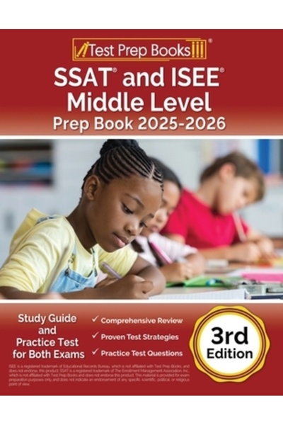 Test Prep Books Caiet de pregătire pentru SSAT și ISEE nivel mediu 2025-2026:...