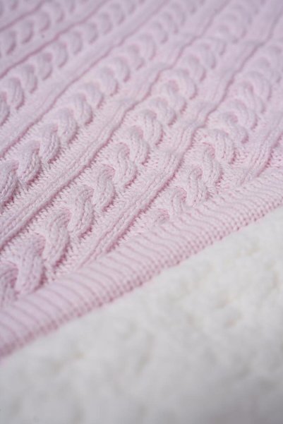 Motif Mağaza Winter Baby Blanket Faux Lamb Wool Knitted 75X90 cm