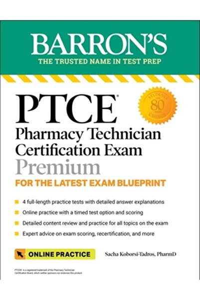 Barrons Education Series Ptce: Examen de certificare pentru tehnician farmaci...