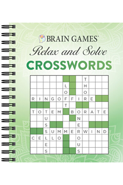 Pubn Intl Jocuri pentru creier - Relaxează-te și rezolvă: Integrame (Verde)