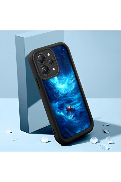 Hontinga حافظة هاتف من السيليكون الناعم المتوافقة مع Redmi 12 4G مضادة للسقوط