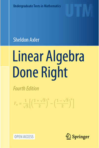 Springer Nature Linear Algebra Done Right