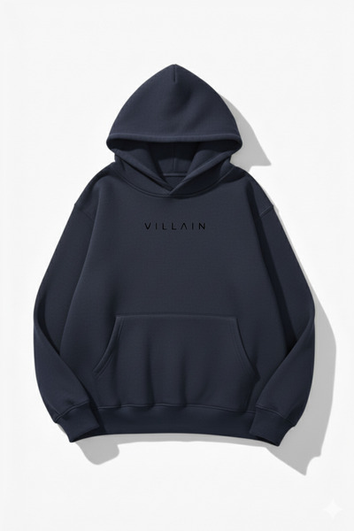 uyguntarz Hanorac unisex cu textura moale Villain cu imprimeu Design supradim...