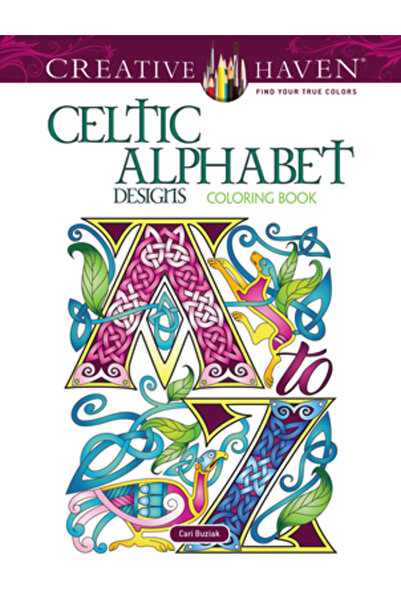 Dover Pubn Inc Carte de colorat Creative Haven cu modele de alfabet celtic