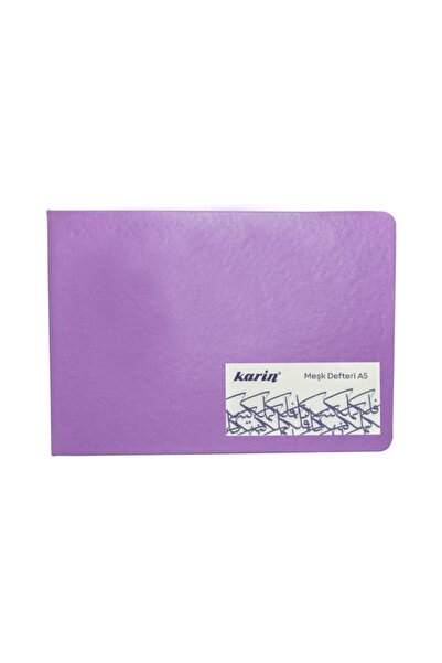 Karin Calligraphy and Calligraphy Notebook Cream 140 Gr 80 Sheets A5 Lilac