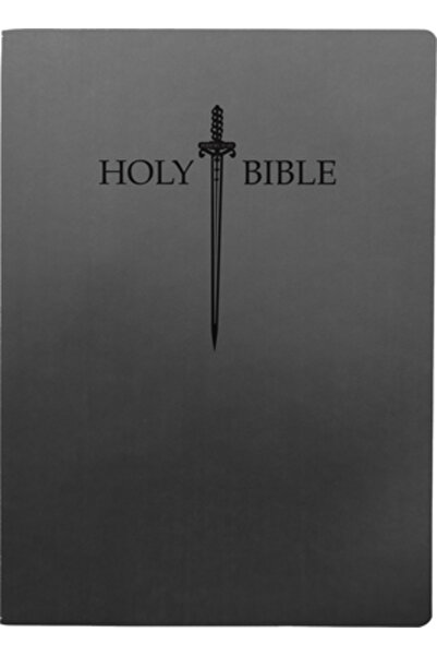 Whitaker House Biblia Sfântă Kjver Sword, caractere mari, negru ultrasoft, in...