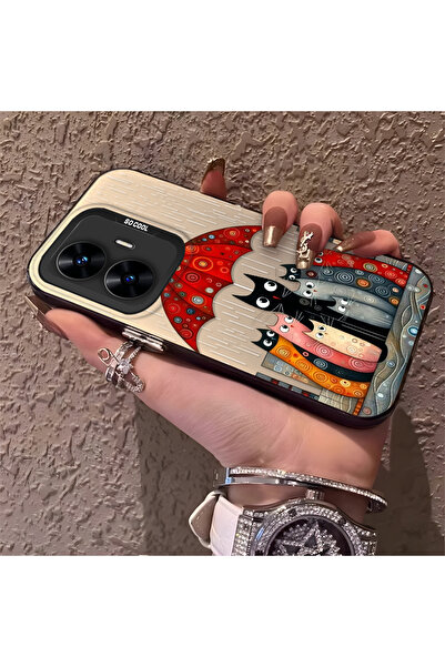 Hontinga حافظة هاتف متوافقة مع هاتف Realme C55، حافظة صلبة مقاومة للصدمات، حا...