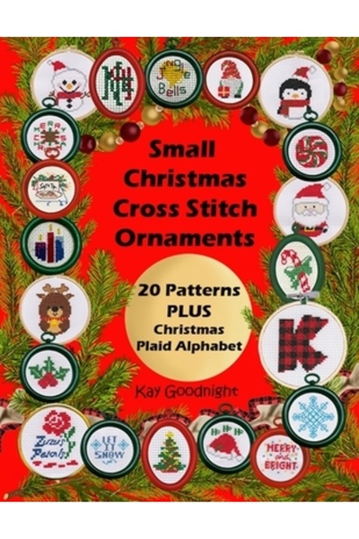 Hat & Beard Pr Ornamente mici de Crăciun în cusătură: 20 de modele PLUS Alfab...