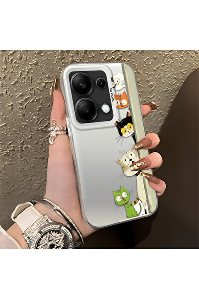 Hontinga Redmi Note 14S Compatible Case Hard Shell Anti Fall Phone Case Cat