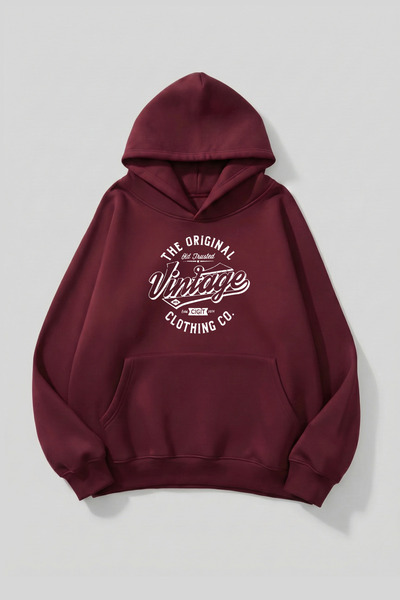 uyguntarz Unisex-Hoodie-Sweatshirt mit weicher Textur und Vintage-Print-Desig...
