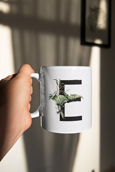 Mio Life كوب هدية من البورسلين على شكل حرف E استوائي