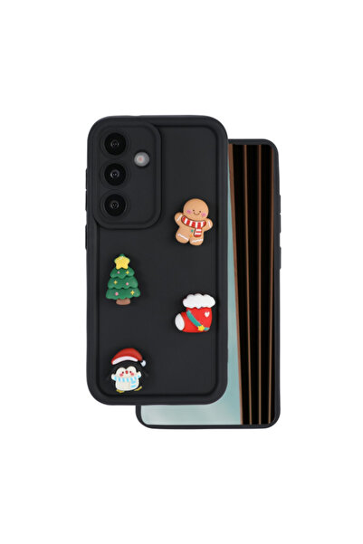 OEM Husa pentru Samsung Galaxy S25 S931, OEM, Ultra Trendy 3D Christmas, Neagra