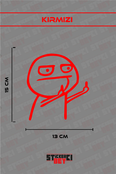 STİCKERCI BEY ملصق سيارة على شكل رجل القمامة المتحرك (قطع بالليزر)