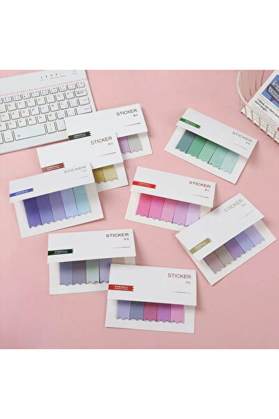 JML1 Post-it Index Notes 20/Set, 65×18 mm, 100 Sheets, Multicolor