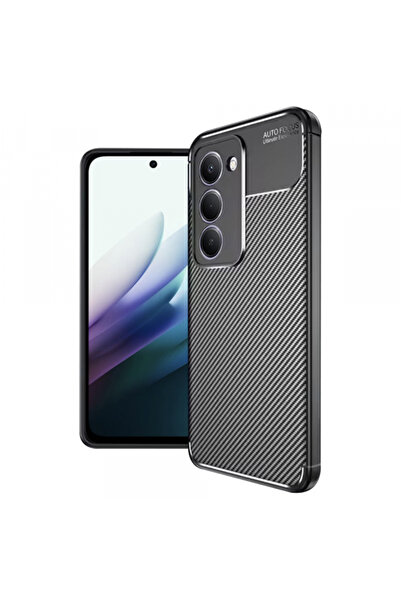 Techsuit Husa pentru Xiaomi Redmi 15 5G / 15 4G, Techsuit, CarbonFiber, Neagra