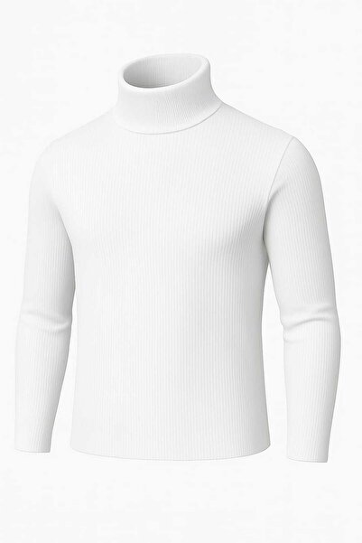 ANATOLIATEKSTILE Unisex Ribbed Suitcase – High Collar, Elastic, Slim Fit Universal size fits S/M