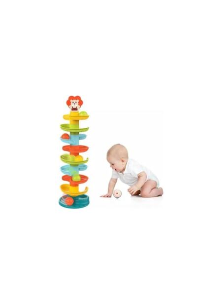 huanger Pistă cu bile colorate, jucărie interactivă pentru bebeluși cu 9 nive...