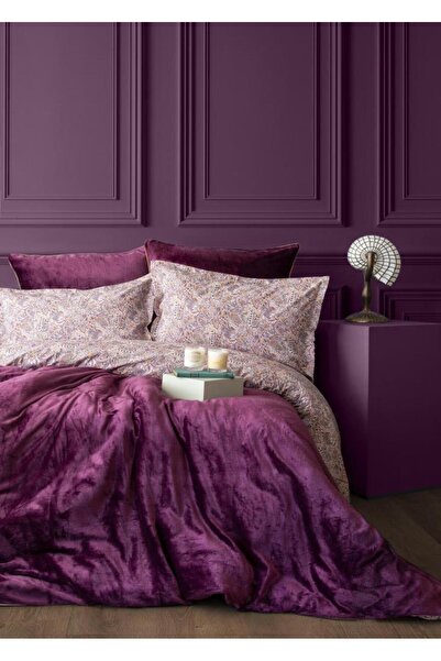 Apricitas HOME My Touch Lona Mürdüm Double Bedding Set