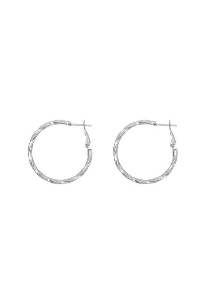 Bijuteria SORELLY Textured Creole Earrings 3 cm