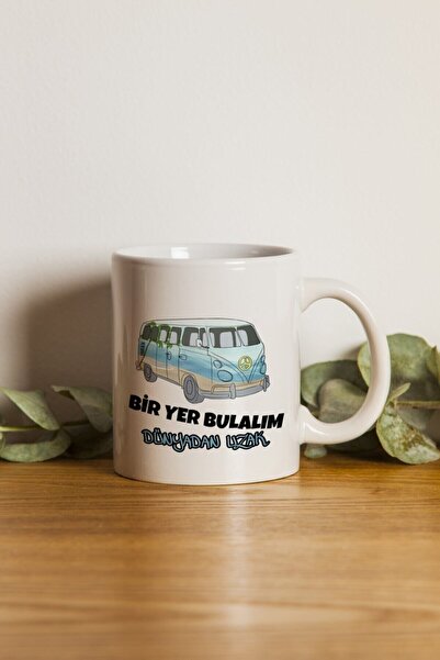 Mio Life Porcelain - Iqra - Woswos Let's Find a Place Far from the World Mug. .