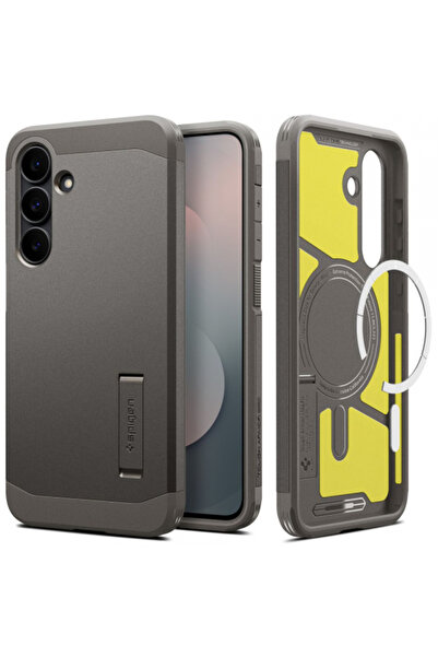 Spigen Husa MagSafe pentru Samsung Galaxy S25 FE, Spigen, Tough Armor, Gri