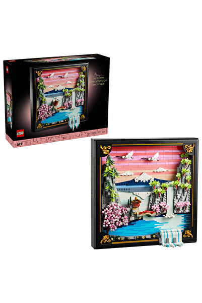 LEGO ®   Art Japanese Cherry Blossom Landscape 31218 – Kit de construcție de ...