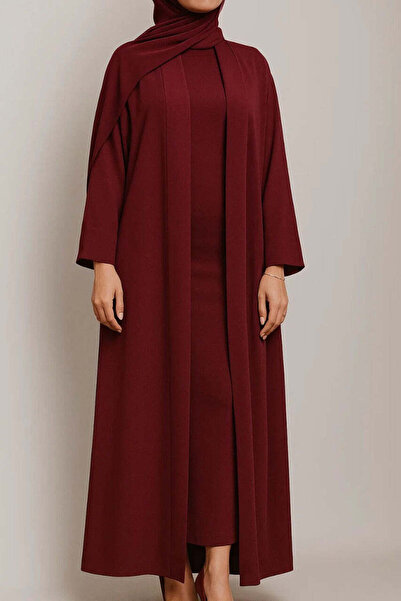 MayaCloset Premium Nidah Fabric Mira Abaya & Kimono & Ferace(With Inner)