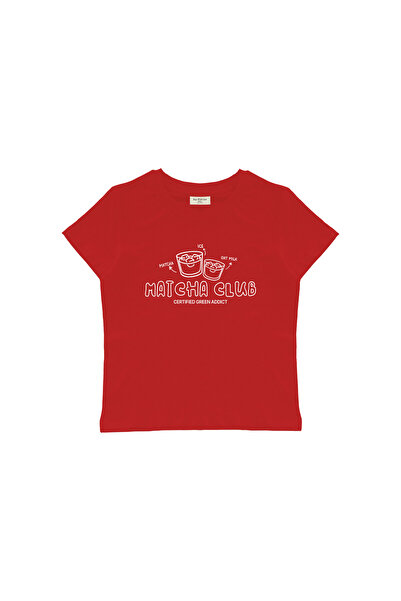 lethestudios تي شيرت قصير من ماتشا كلوب مطبوع