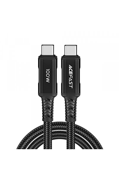 Acefast Cablu Date si Incarcare USB-C - USB-C C4-03, 100W, 2m, Negru