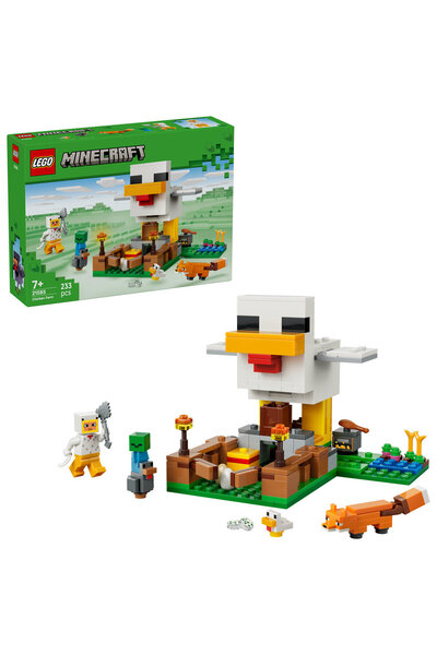 LEGO ®   Minecraft ®   Ferma de pui 21585 - Set de construcție de jucării creative pentru 7 ani în sus (233 piese)
