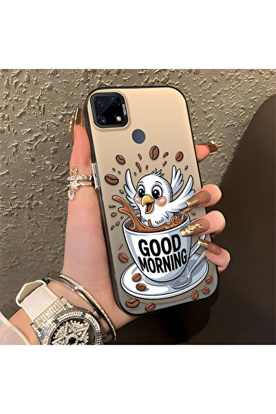 Hontinga حافظة متوافقة مع هاتف Realme C25S، حافظة هاتف صلبة مضادة للسقوط، حيو...