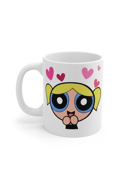 Mio Life White Powerpuff Girls Bubbles Printed Mug