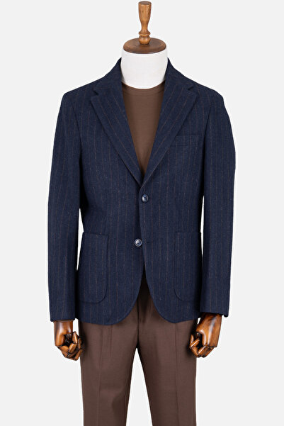HC MEN CLASSIC Casual Yün Ceket Lacivert