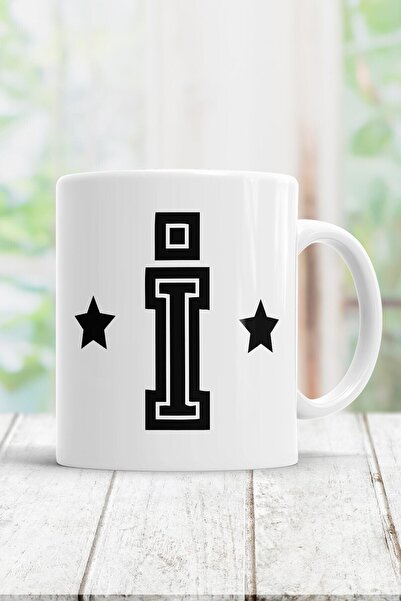 Mio Life كوب مطبوع عليه حرف I