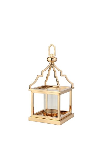 Vitale Eskitme Çatılı Küçük Fener 20*20*45 Cm AK.JD0119