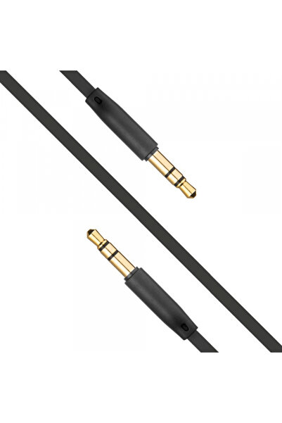 FIXED 3.5mm - 3.5mm fixed audio cable, 1m, black