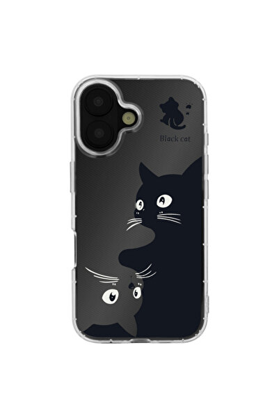 OEM Case for Apple iPhone 15, OEM, Ultra Trendy Cat, Black