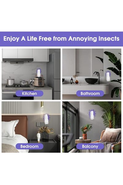 Generic Electric Mosquito Killer, Indoor Insect Trap for Flies and Mosquitoes with Adjustable Night Light (2