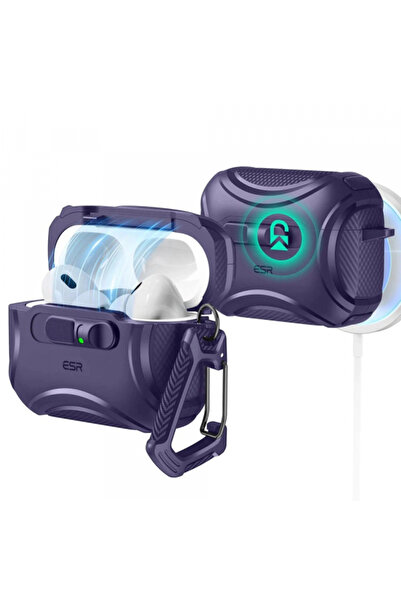 ESR Husa Cyber ​​FlickLock pentru Apple AirPods Pro 3, Mov