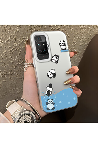 Hontinga حافظة متوافقة مع هاتف Redmi 10، حافظة هاتف صلبة مضادة للسقوط، حيوان مرح