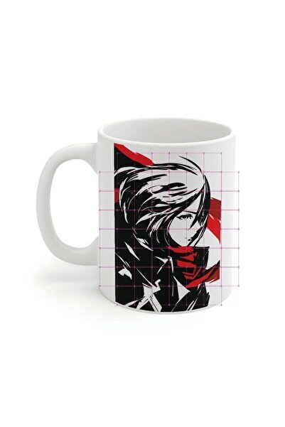 Mio Life كوب مطبوع عليه أنيمي أتاك أون تيتان ميكاسا