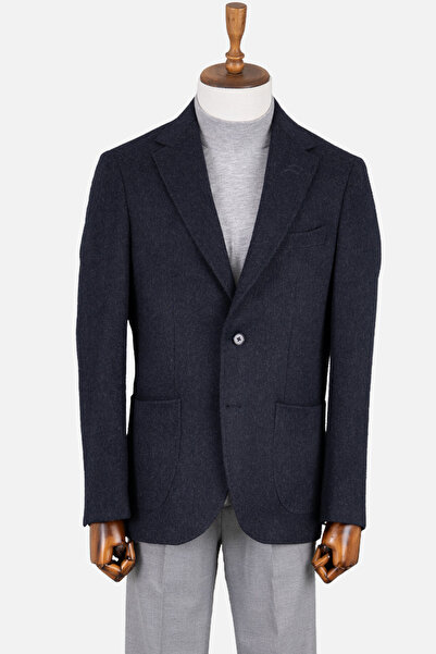 HC MEN CLASSIC Casual Yün Ceket Lacivert