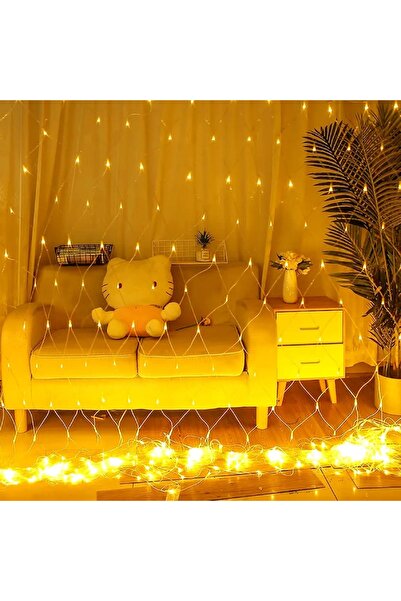 Genericc Decorative net lighting, 2x2m, for parties, weddings, holidays, Ramadan, or camping trips.