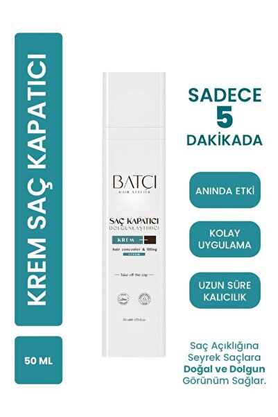 BAT çı Saç Kapatıcı Dolgunlaştırıcı Sıvı Krem 50 Ml