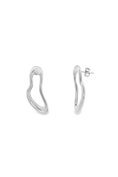 Bijuteria SORELLY Liquid Geometric Silver Earrings
