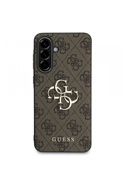 Guess Case for Samsung Galaxy A36 A366, Guess, 4G Big Logo, Brown