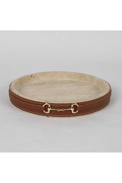 Vitale Deri Dekoratif Tepsi AK.JT0064