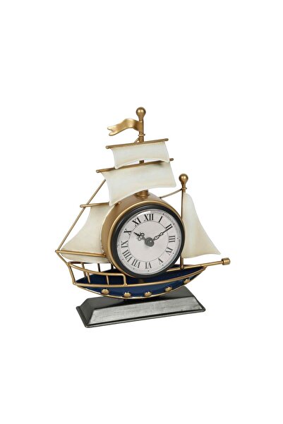 Vitale Beyaz Yelkenli Masa Saati 20*6*22.5 cm AK.KN0018